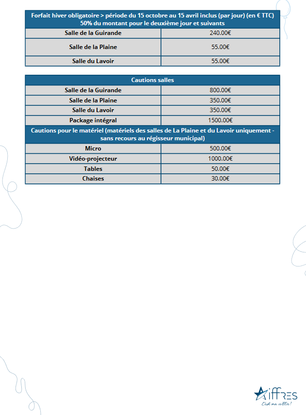 Tarif 4